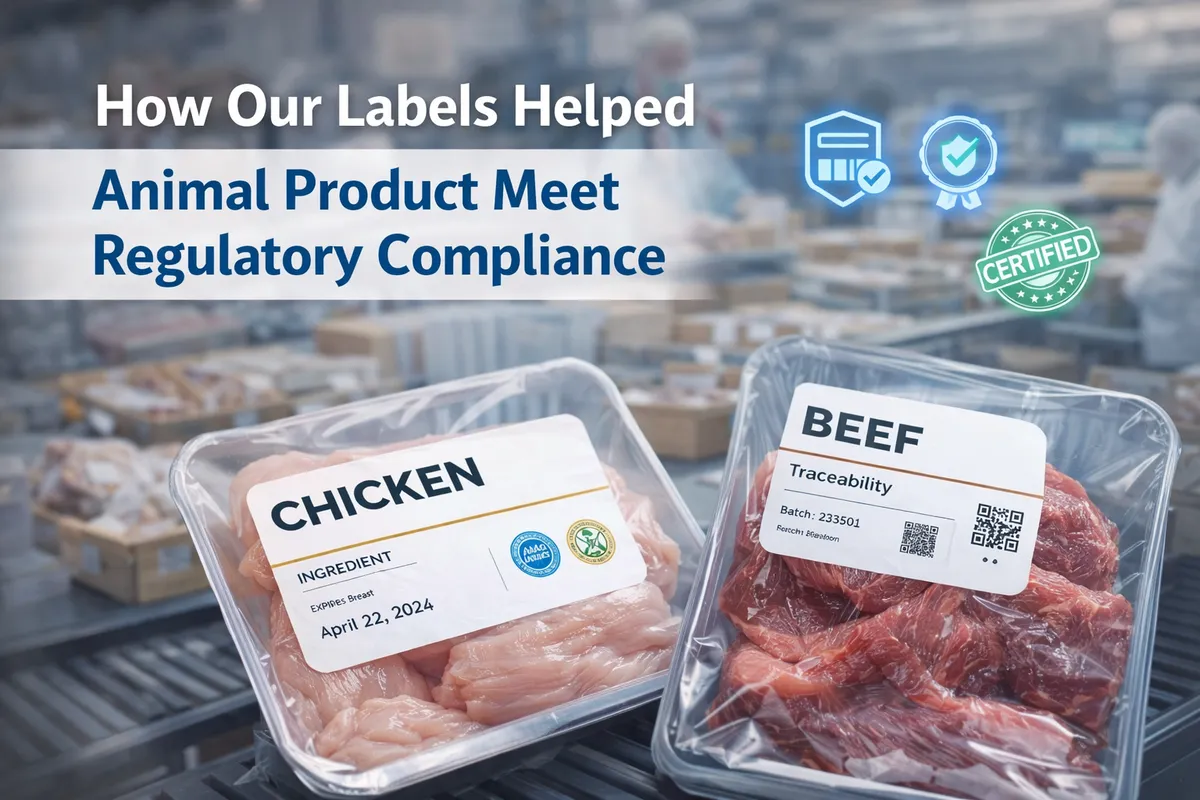 How Our Labels Helped Animal Product Meet Regulatory Compliance
